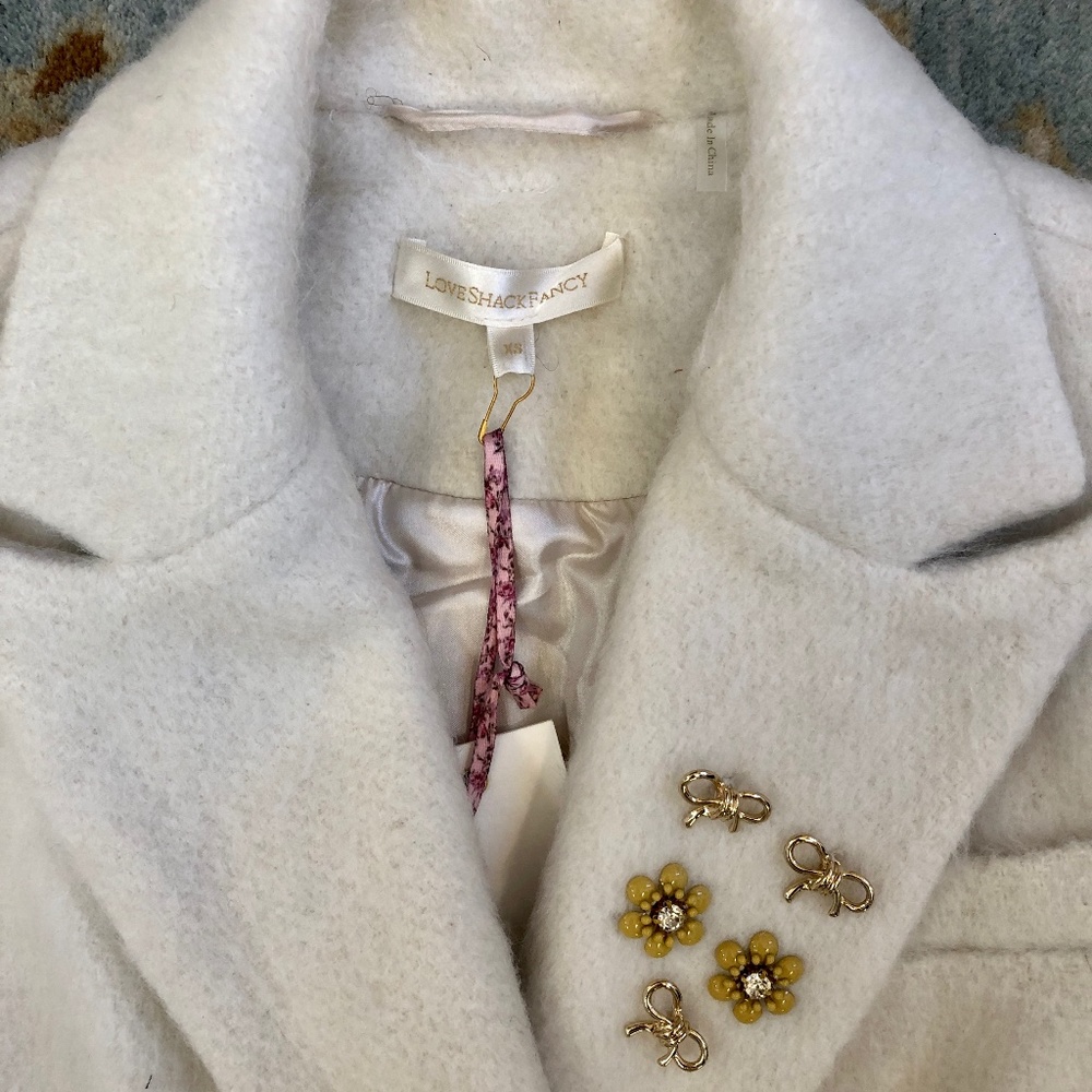 Loveshackfancy Winter White Floret Coat